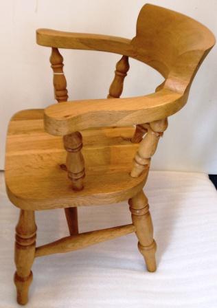 Child Oak Captain Chair